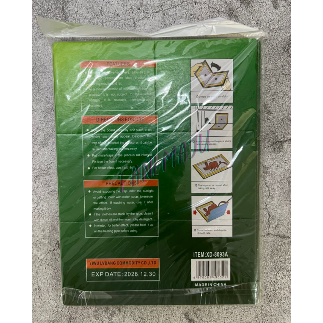 Super Mouse Glue Trap +FREE UBAT UMPAN (Model 234)