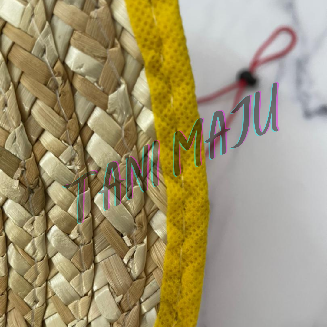 Grass Straw Farmer Hat Cap / Topi Rumput Jerami Petani / Topi Rumput Jerami Petani /Topi Kebun C009